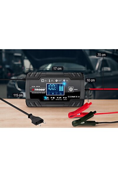 NO BRAND Încărcător de baterii auto 12V 24V cu funcție AUTOMATĂ și funcție de...