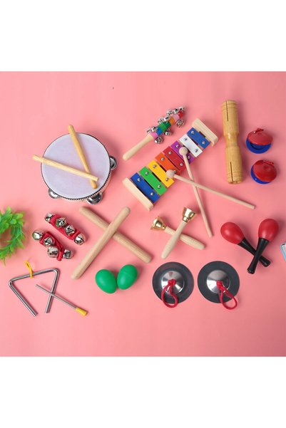 NO BRAND SET DE INSTRUMENTE MUSICALE DIN LEMN PENTRU COPII, EDUCAȚIONAL, FLUI...
