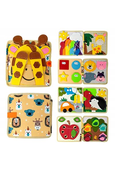 NO BRAND Busy Board Montessori, Carte de activități senzoriale, Jucărie educa...