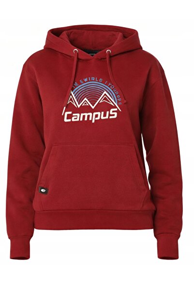 Campus Hanorac cu glugă pentru femei roz M BORDO