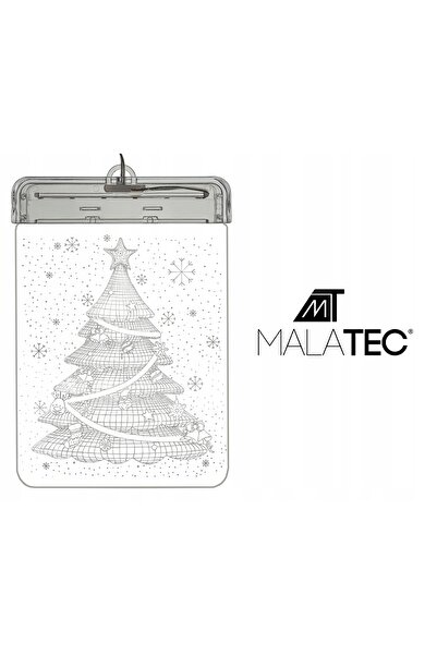 Malatec Vitraliu LED 3D - Brad de Crăciun