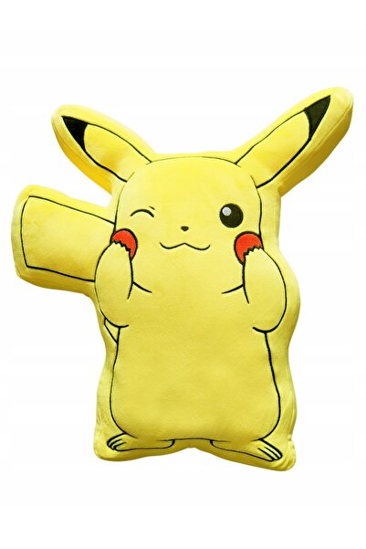 Halantex Pernă decorativă Pokemon în formă de Pikachu, 40 cm, Pikacuzu Pika