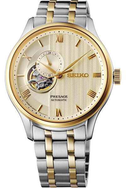 Seiko SSA464 Watch for Men - Presage Collection - Stainless Steel Case, Leath...