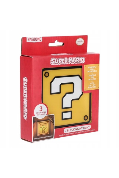 Paladone Lampă de perete Super Mario cu semnul întrebării