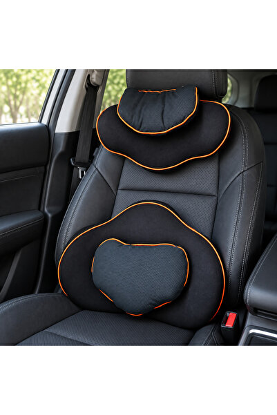 PriStyle Σετ 2 μαξιλαριών αυτοκινήτου ASTRA-X Comfort, Οσφυϊκό και αυχενικό μ...