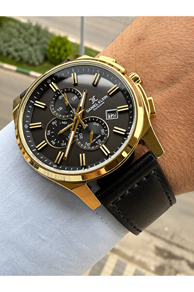Daniel Klein Kordonu Deri Göstergeleri Aktif 44 mm Erkek Kol Saati