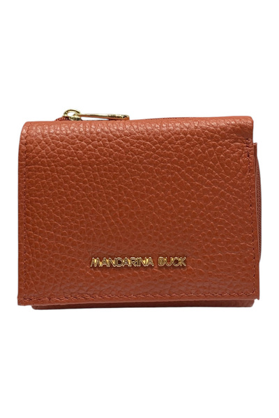 Mandarina Duck Μικρό Δερμάτινο Γυναικείο Πορτοφόλι για Κέρματα Τερακότα P10FZ...