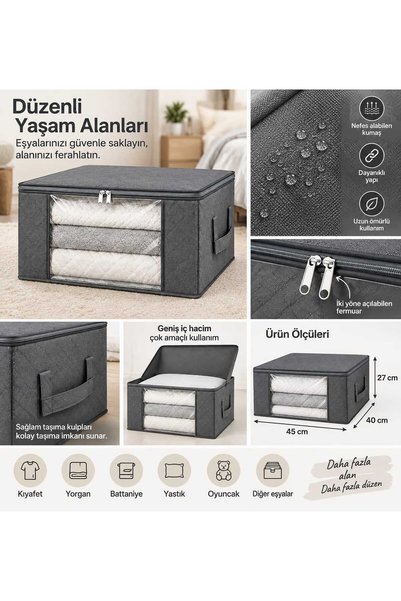 Pencereli Çok Amaçlı Hurç 45x40x27