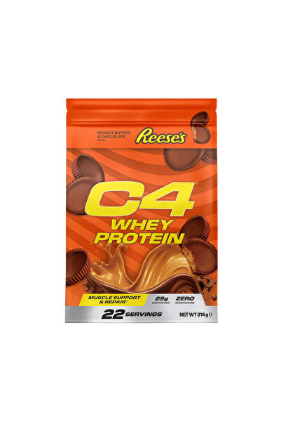 Cellucor بروتين مصل اللبن C4 - كوب زبدة الفول السوداني من ريسز - 22 حصة 814 جرام