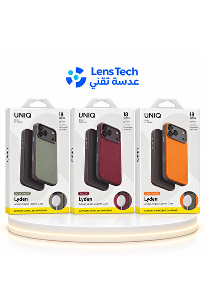 uniq Lyden Case for iPhone 18 Pro Max – Premium Vegan Leather with Wireless C...