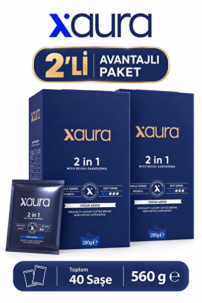 XAURA GLOBAL 2 in 1 Coffe 20 pcs 280 g 2 Adet