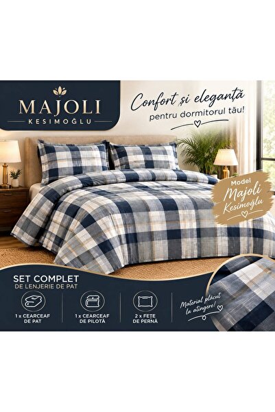 Generic Brand Double Duvet Cover Set , 100% Cotton, 4 Pieces, Bed Sheet 240x2...