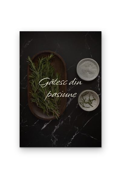 OEM Poster Carton 250g A4 Wall Art Citat Gătesc din Pasiune, Decor Bucătărie