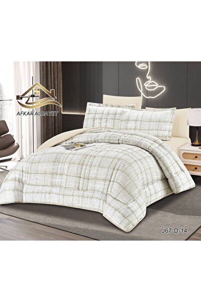 Afkar Albayet Floral Nefren Summer 6 Piece Microfiber Bedspread - Quilted Com...