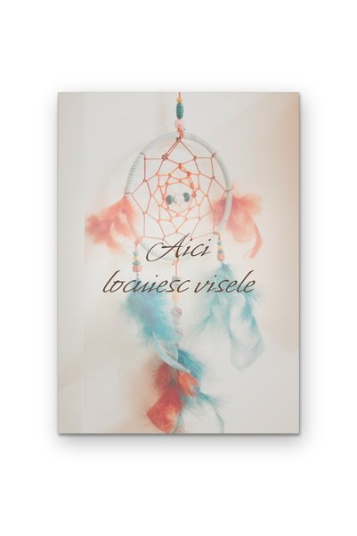 OEM Poster Carton 250g A4 cu Citat Aici locuiesc visele, Decor perete motivant