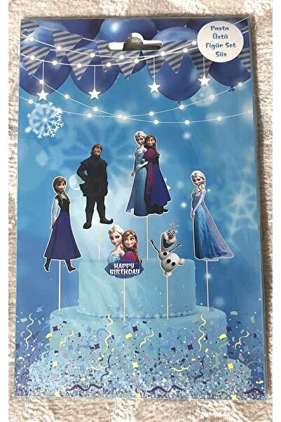 Prenses Elsa Pasta Süsü-Doğum günü kürdanı