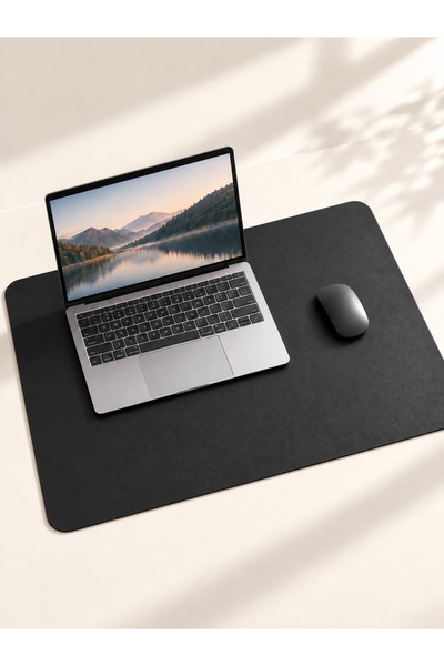 Alfa Deri 70x40 cm Suni Deri Masa Pedi Büyük Mouse Pad Laptop Klavye Matı ve ...