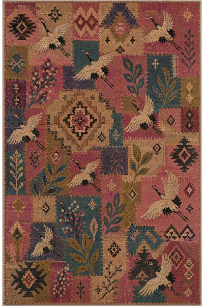 Rugs Modern Halı Rugs Modern Mira Forma 2 Özel Tasarım Kahverengi, Bordo ve A...