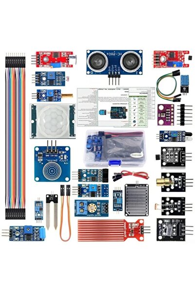 Arduino Clone Set de 22 de senzori și module compatibile cu Arduino și Raspbe...