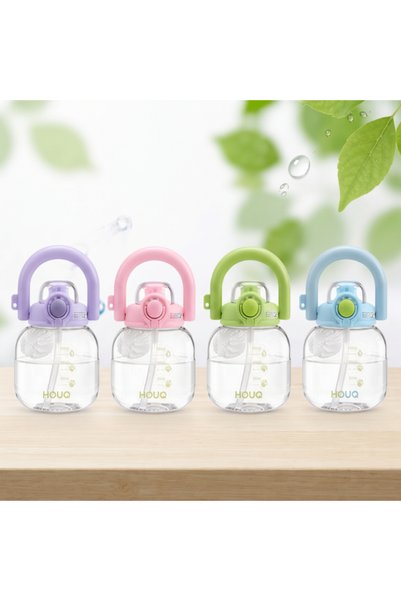 ForWhat 600ml Leak-Proof Lid Sports Water Bottle for Office Home Office Gift