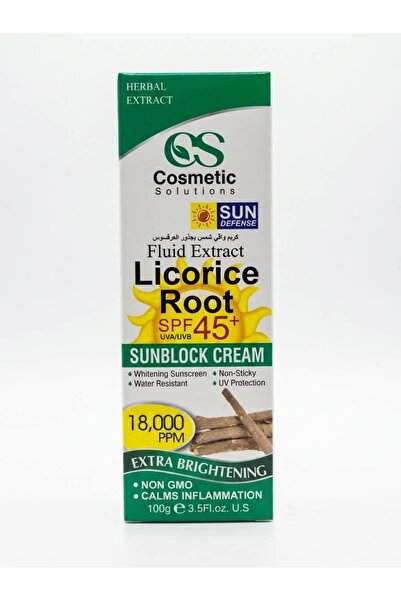 cosmetic Solutions Fluid Extract Licorice Root Spf +45 100 Cosmetics Sunscree...