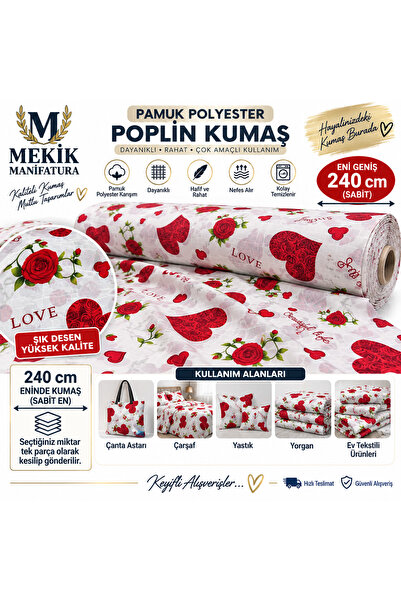MEKİK MANİFATURA ΒΑΜΒΑΚΙ ΠΟΛΥΕΣΤΕΡ 240 ΕΚ. ΠΛΑΤΟΣ (ΠΟΠΛΙΝΑ) ΥΦΑΣΜΑ ΓΙΑ ΧΟΜΠΙ ...