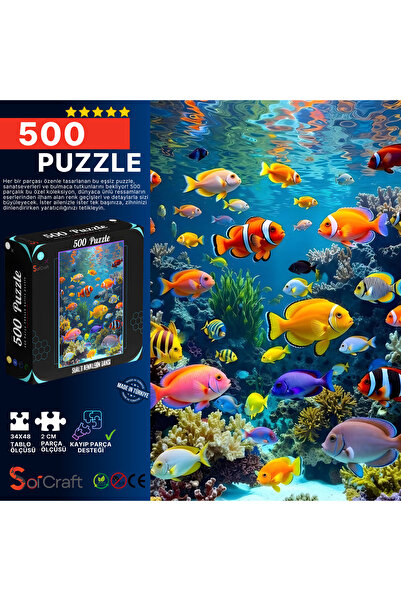 Soi Craft 500 Parça Puzzle Sualtı Renklerin Dansı #929