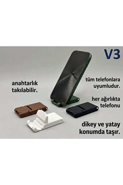 Çok Fonksiyonlu Katlanır Telefon Tutucu - Masaüstü Ve Seyahat Tipi Telefon Standı