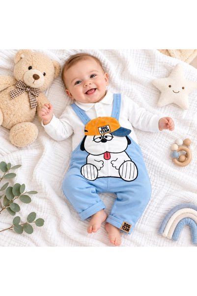 BEBELON Dog Team Shirt with Collar Seasonal Baby Slopet Set