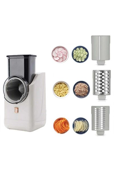 Denx قطاعة الخضار الكهربائية، 50 واط، DX3430، 29x16x14 سم، 3 شفرات تقطيع