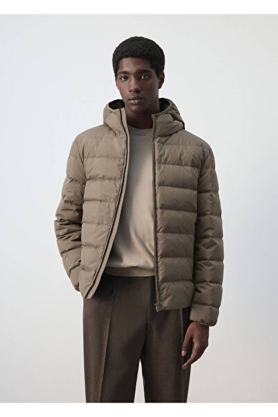 MANGO Man Water repellent %80 kaz tüyü dolgulu kapitone ceket