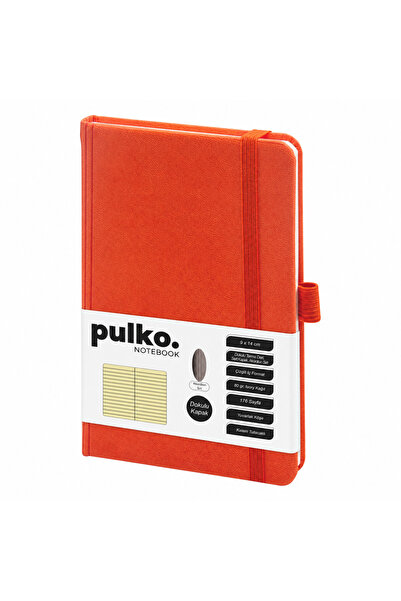 PULKO Notebook Notebook, (9X14Cm), Accordion Spine, Textured Hard Cover, 176 ...