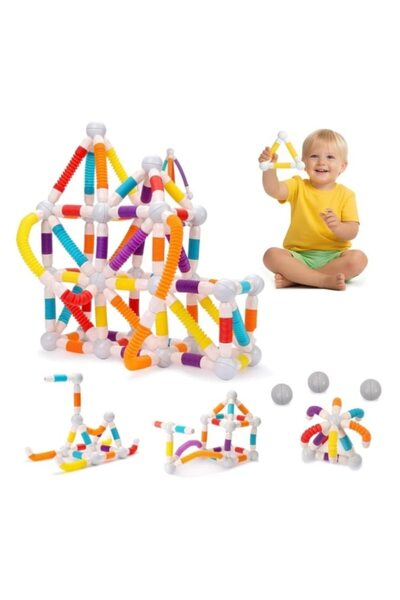 MASHASHOP 3D construction set, magnetic, flexible, 36 pieces, 3 years+