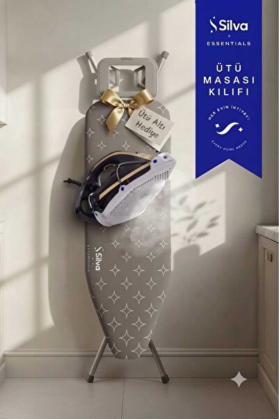 Silva Aura Ütü Masası Kılıfı Stone (50x140 cm)Teflon Ütü Altlığı – Parlama & ...