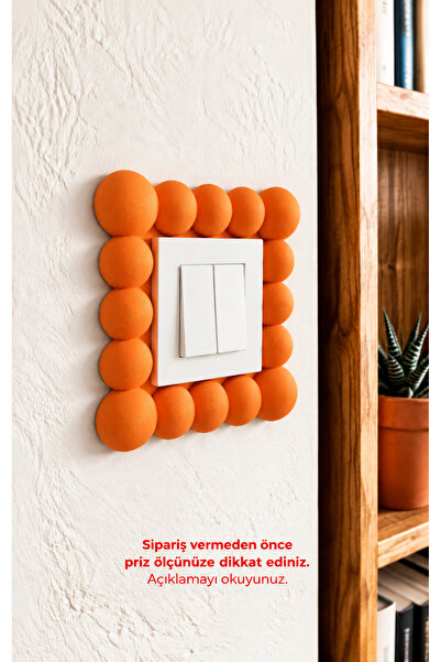 To Design Lab Balon, Yuvarlak Kabartmalı 8,5x8,5 cm Priz Süsü - Ölçünüzü kont...