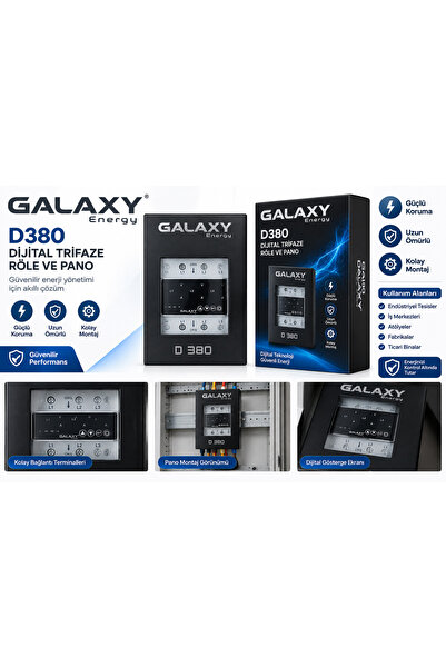 Masfitech Galaxy Energy D380 Digital Three-Phase Relay and Panel – Digital Vo...
