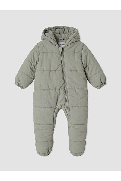 LC Waikiki Khaki Hooded Baby Boy Astronaut Coat