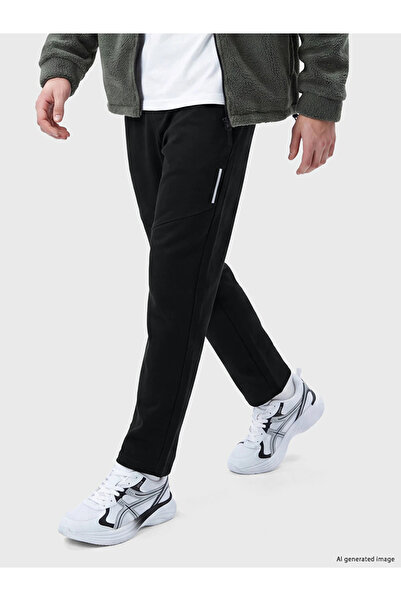 LC Waikiki Siyah Regular Fit Erkek Eşofman Altı
