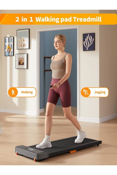 Walkingpad جهاز المشي Z1SE، منصة مشي محمولة تحت المكتب بتصميم قابل للطي للتخزين المدمج وتوفير المساحة، مع تحكم ذكي بالقدم وشاشة LED للاستخدام اليومي في المشي