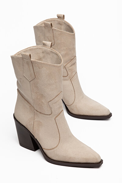 MS SUGAR SHOES Γυναικείες μπότες καουμπόι με μυτερή μύτη και χοντρό τακούνι W...