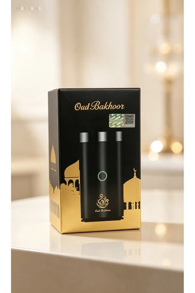Generic Brand Oud Bakhoor Electric Incense Burner, USB-Powered, Black with Go...