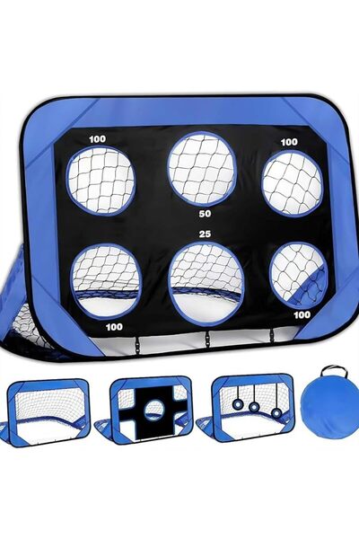 NALACAL Kids Football Goals, Football Goal with 4 Training Modes Portable Foo...