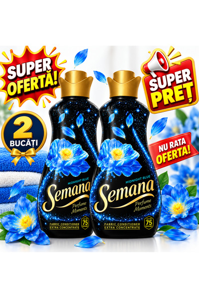 Semana Προωθητικό Πακέτο 2 x Βάλσαμο Ρούφε Midnight Blue Perfume Moments, Έξτ...