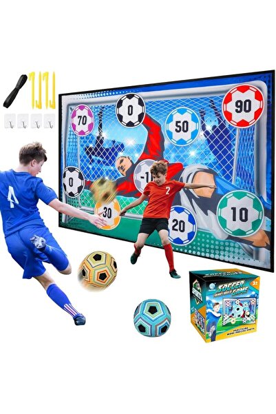 Tazweeq 1 Set Toy Soccer Ball Game Set, Indoor Outdoor Backyard Toss Soccer G...
