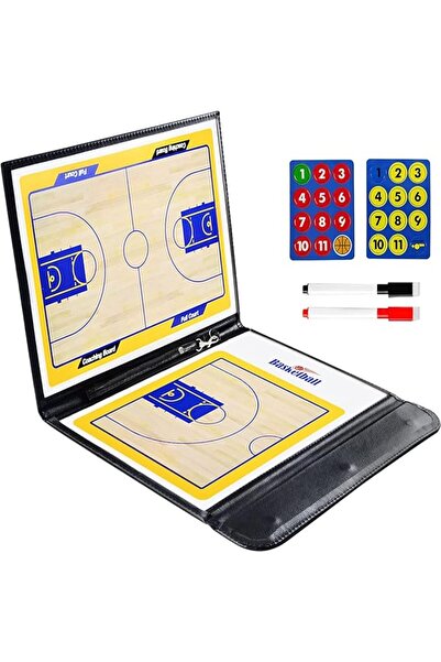 Generic Basketball Coaching Board Magnetic Fold-able Coaches Clipboard Tactic...