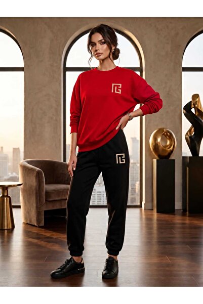 CLOTHES33 Комплект анцуг без яка от две части, зимен, с принт Шардон ГТ ЛУКС,...