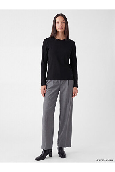 LC Waikiki Two Mt Shop Quality Lcw Everyday Black Interlock Plain Tight & Sli...