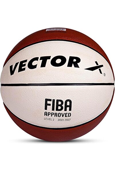 Vector X HG-200 FIBA Approved Basketball | Color: Brick/Cream | Size: 7 | Peb...