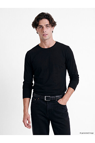 LC Waikiki I Zero Roba Collar Long Sleeve Men's T-Shirt from Freezen Store