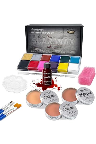 Immetee Scar Wax SFX Makeup Kit, Face & Body Paint, Christmas Halloween Makeu...